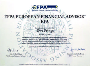 EFPA Urkunde